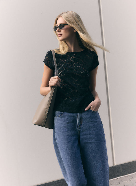Reunion Lace Top - Black