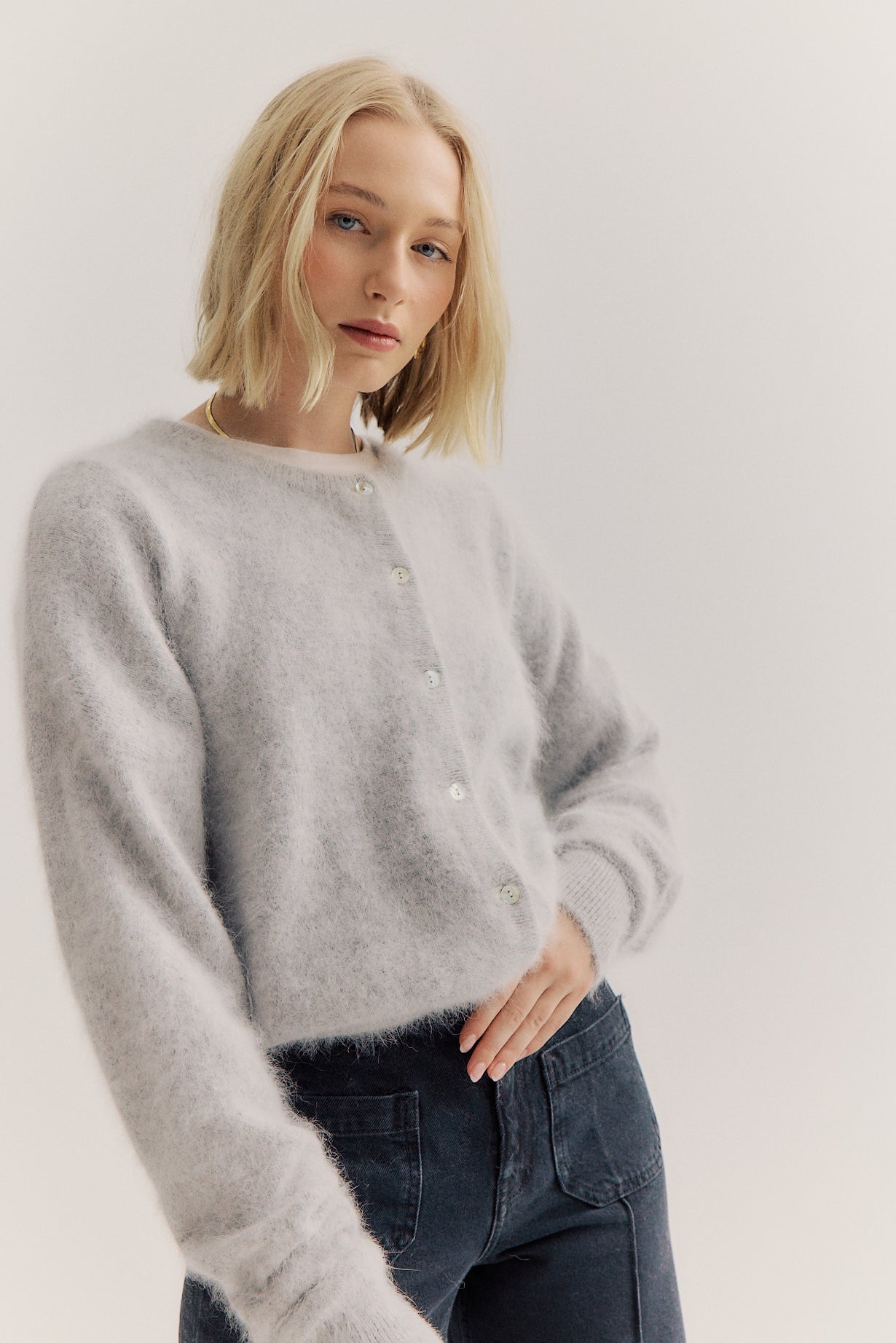 Frankie Cardigan - Light Grey