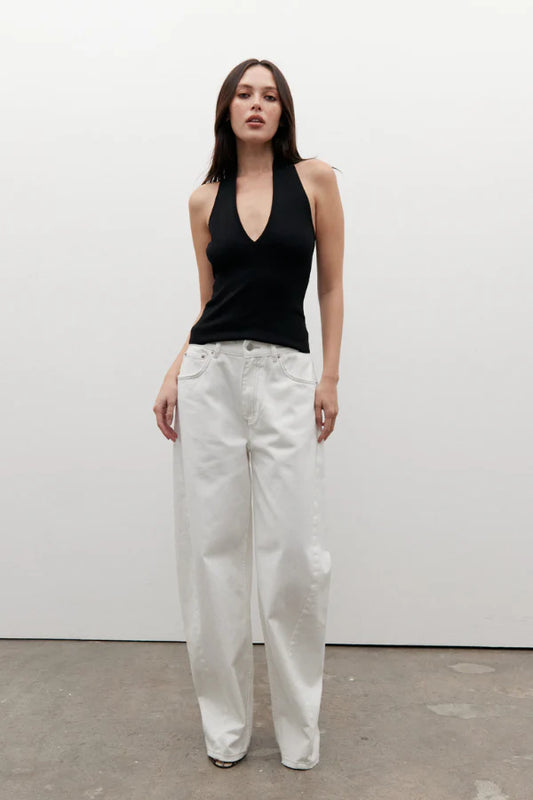 Brooklyn barrel leg - White