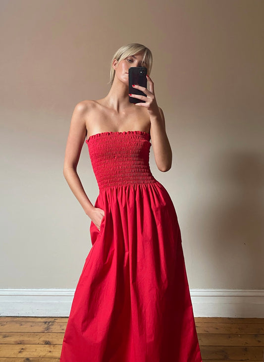 Ava Dress - Red