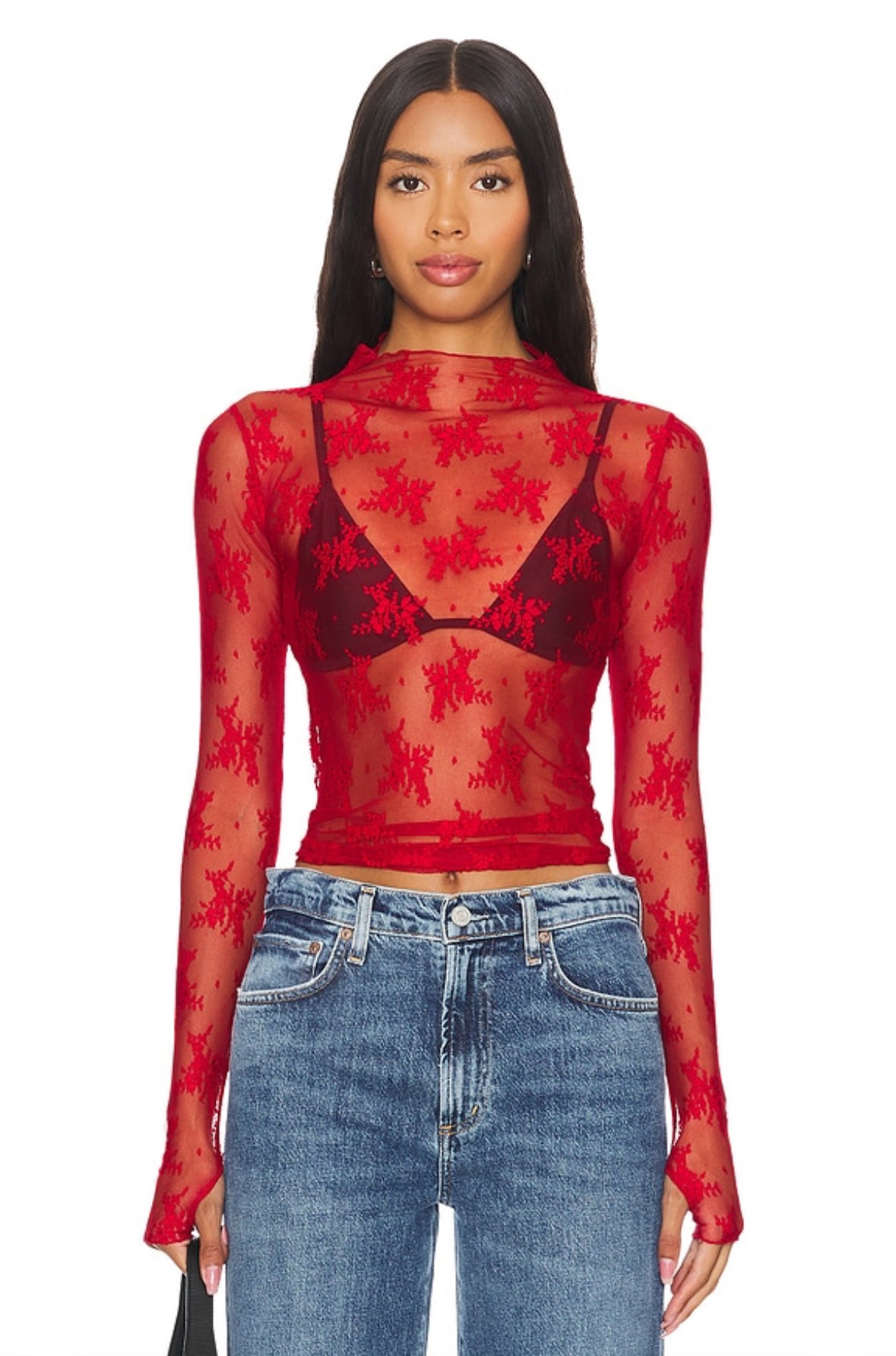 Lady Lux Layering Top - Red Racer