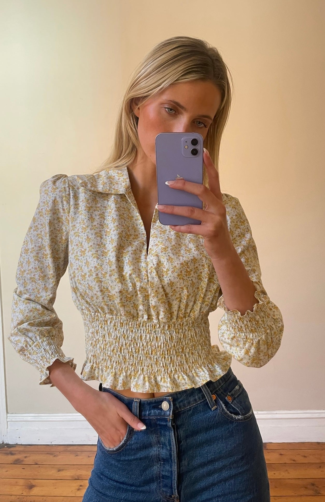 Louise Blouse - Liberty Yellow