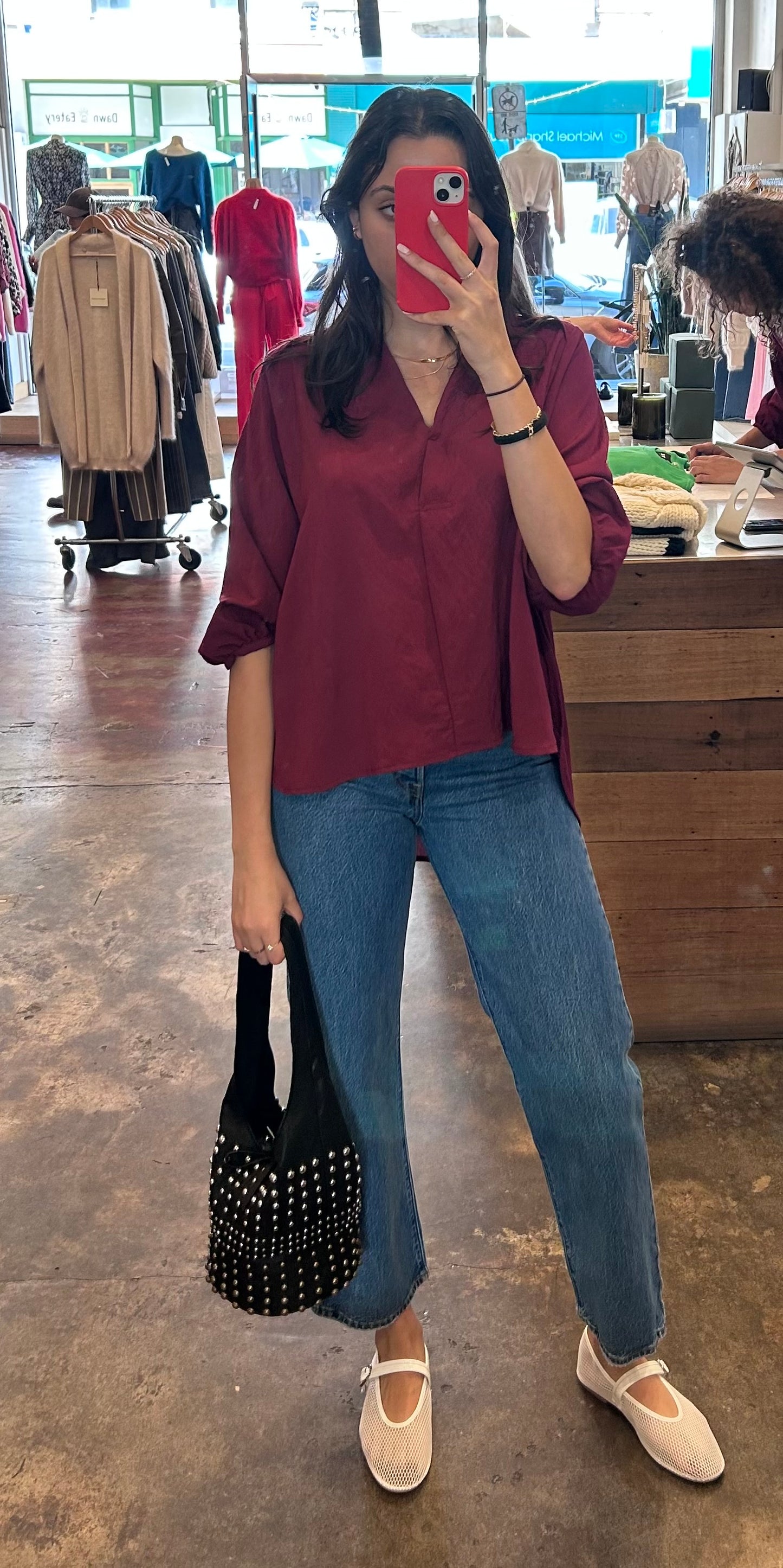 Vera Blouse - Merlot