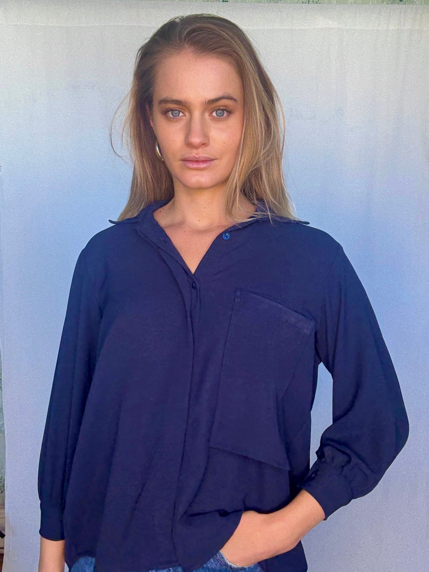 Grace Shirt - Navy