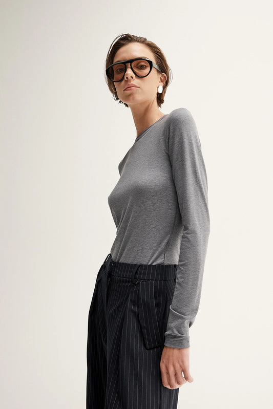 Sierra Top - Charcoal Marle