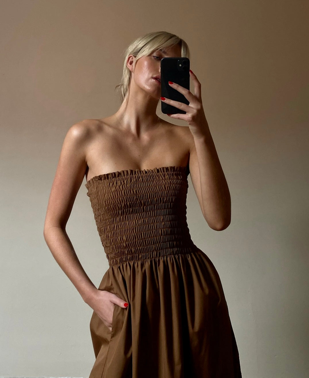 Ava Dress - Brown