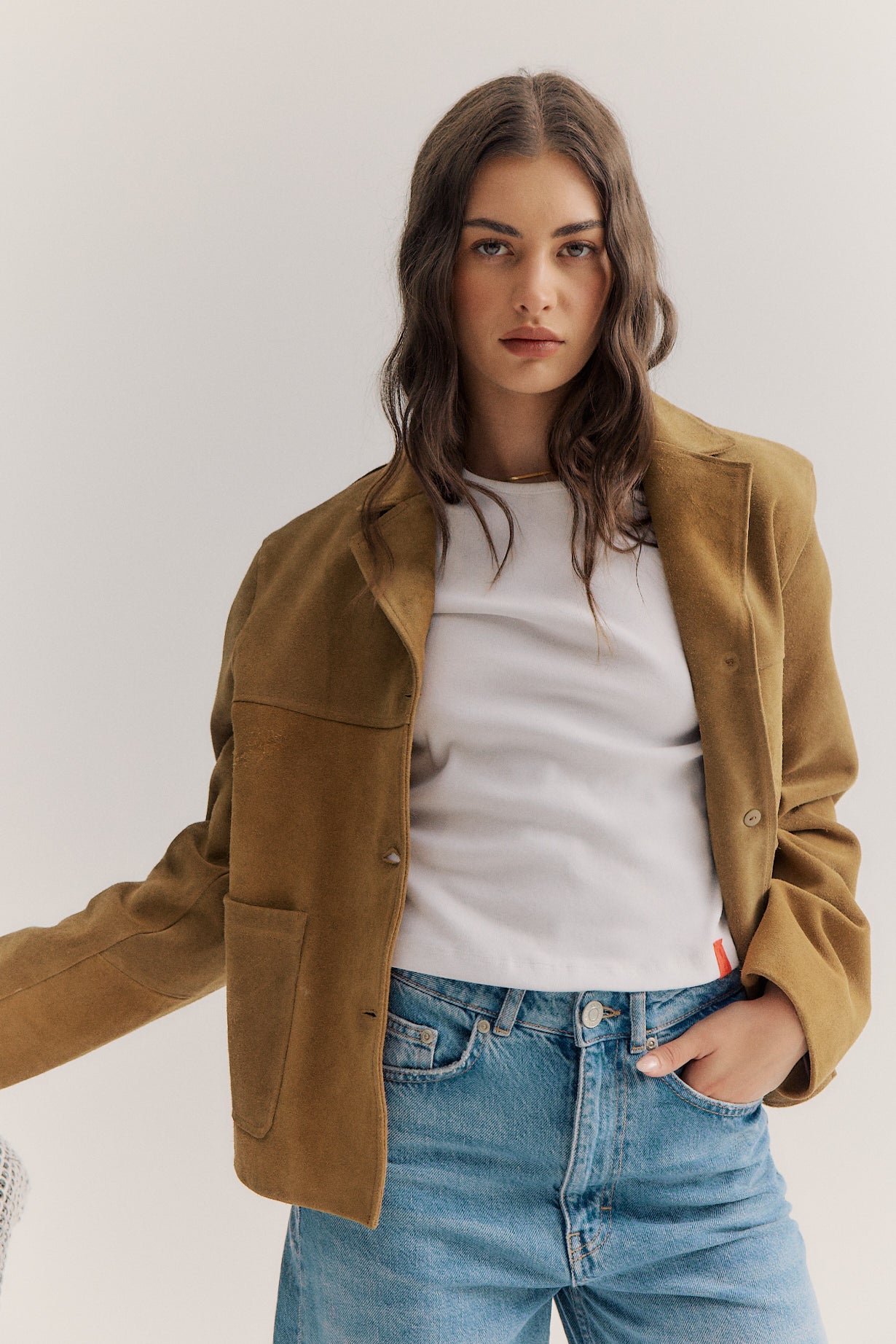 Clara Suede Jacket