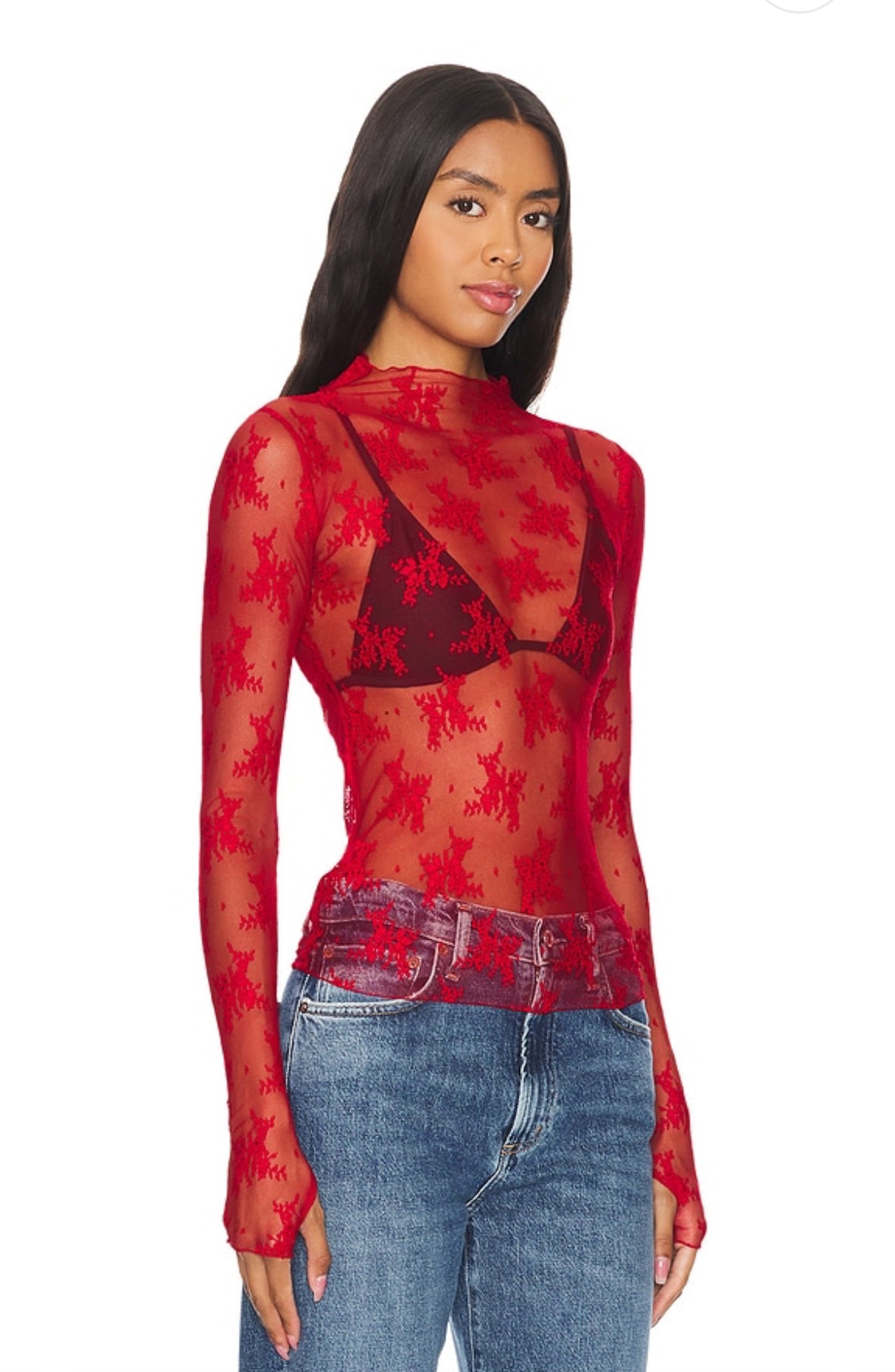 Lady Lux Layering Top - Red Racer