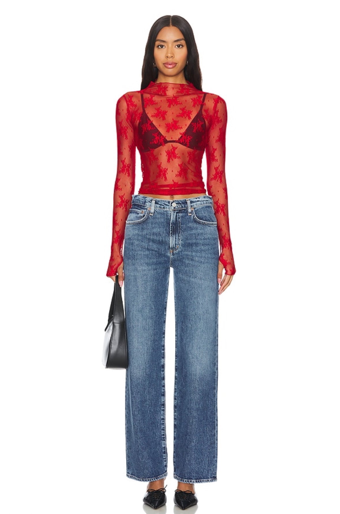 Lady Lux Layering Top - Red Racer