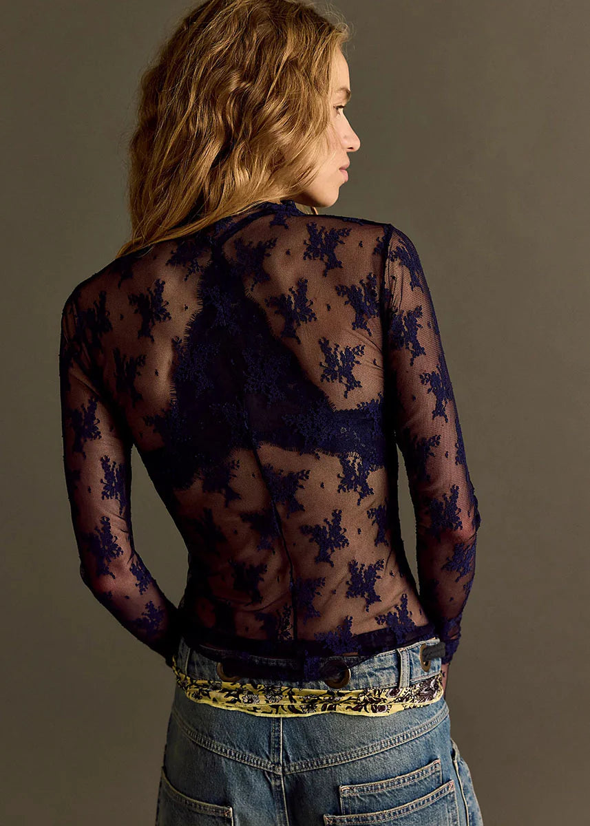 Lady Lux Layering Top - Iris