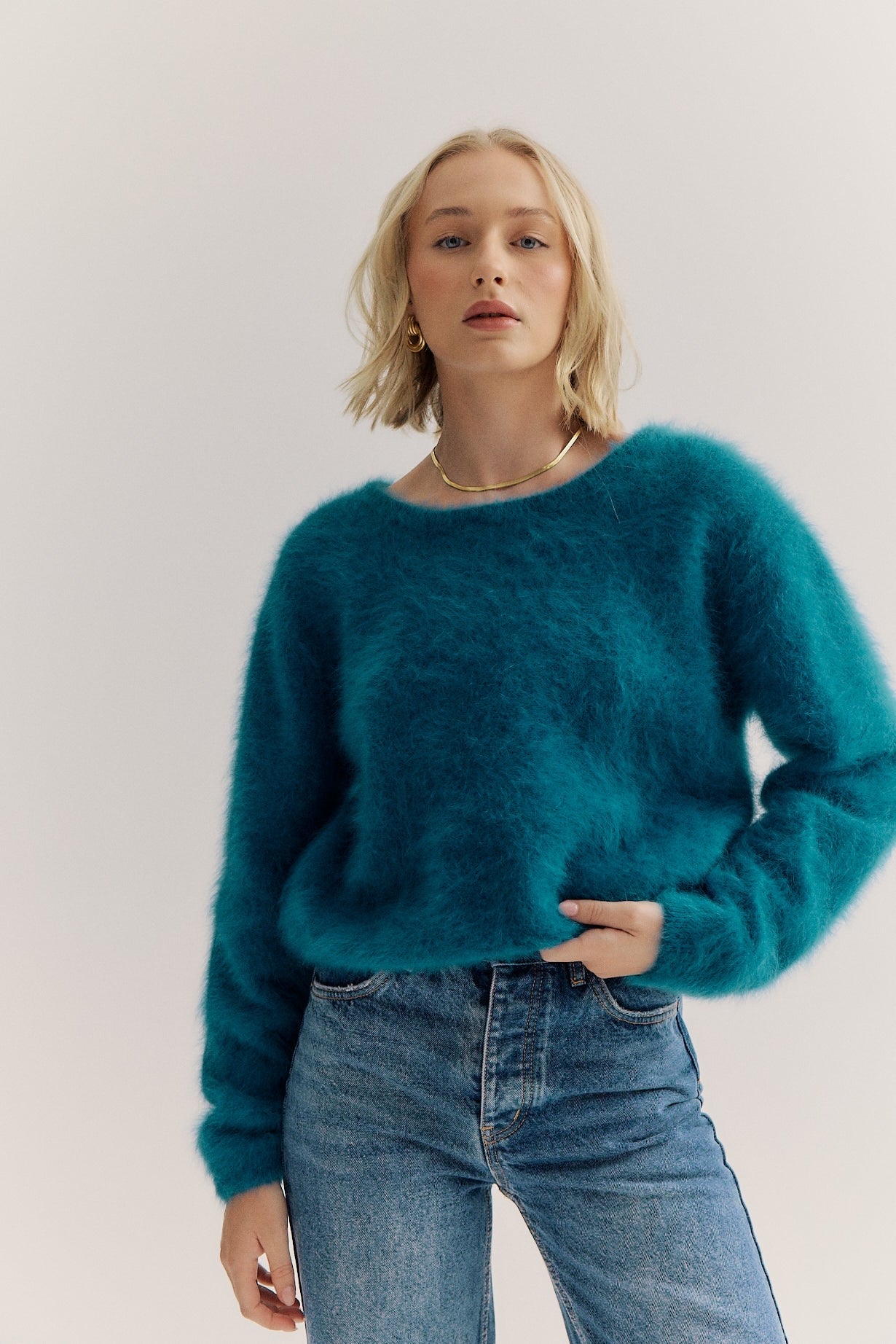 Stella Boat Neck - Ocean