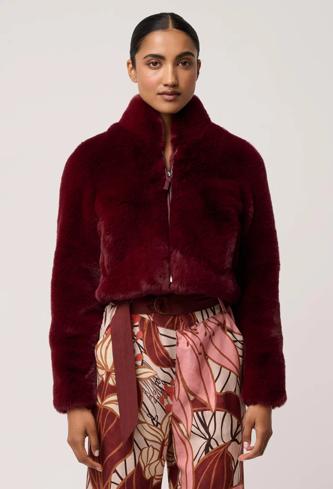 Dawn Faux Fur Cropped Jacket