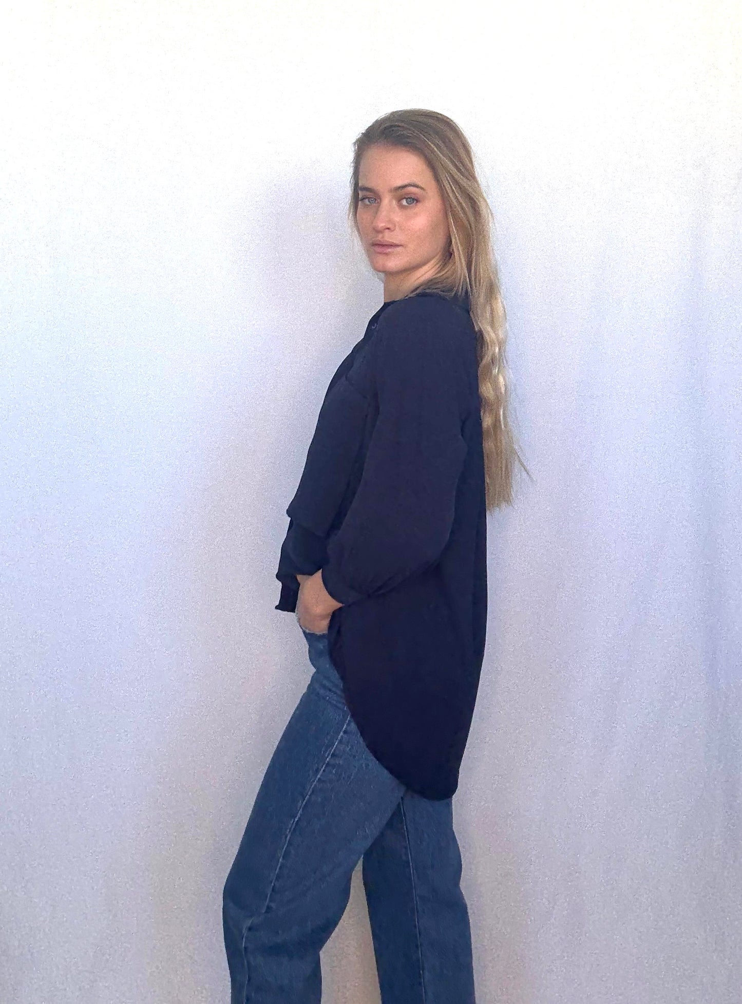 Grace Shirt - Navy