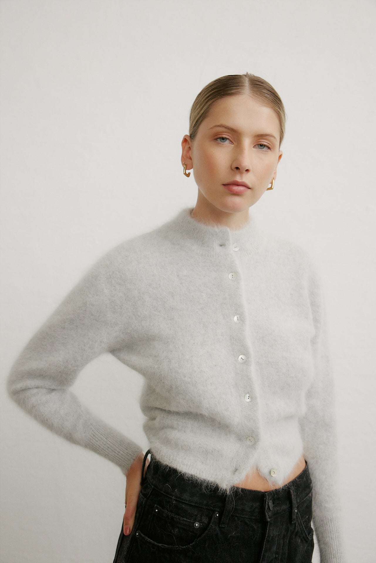 Bella Cardigan - Light Grey