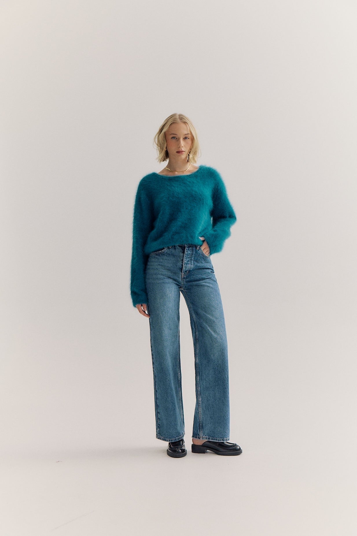 Stella Boat Neck - Ocean