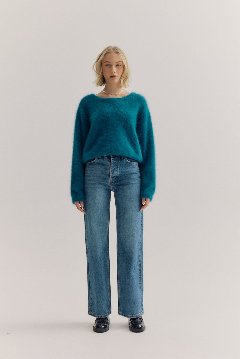 Stella Boat Neck - Ocean