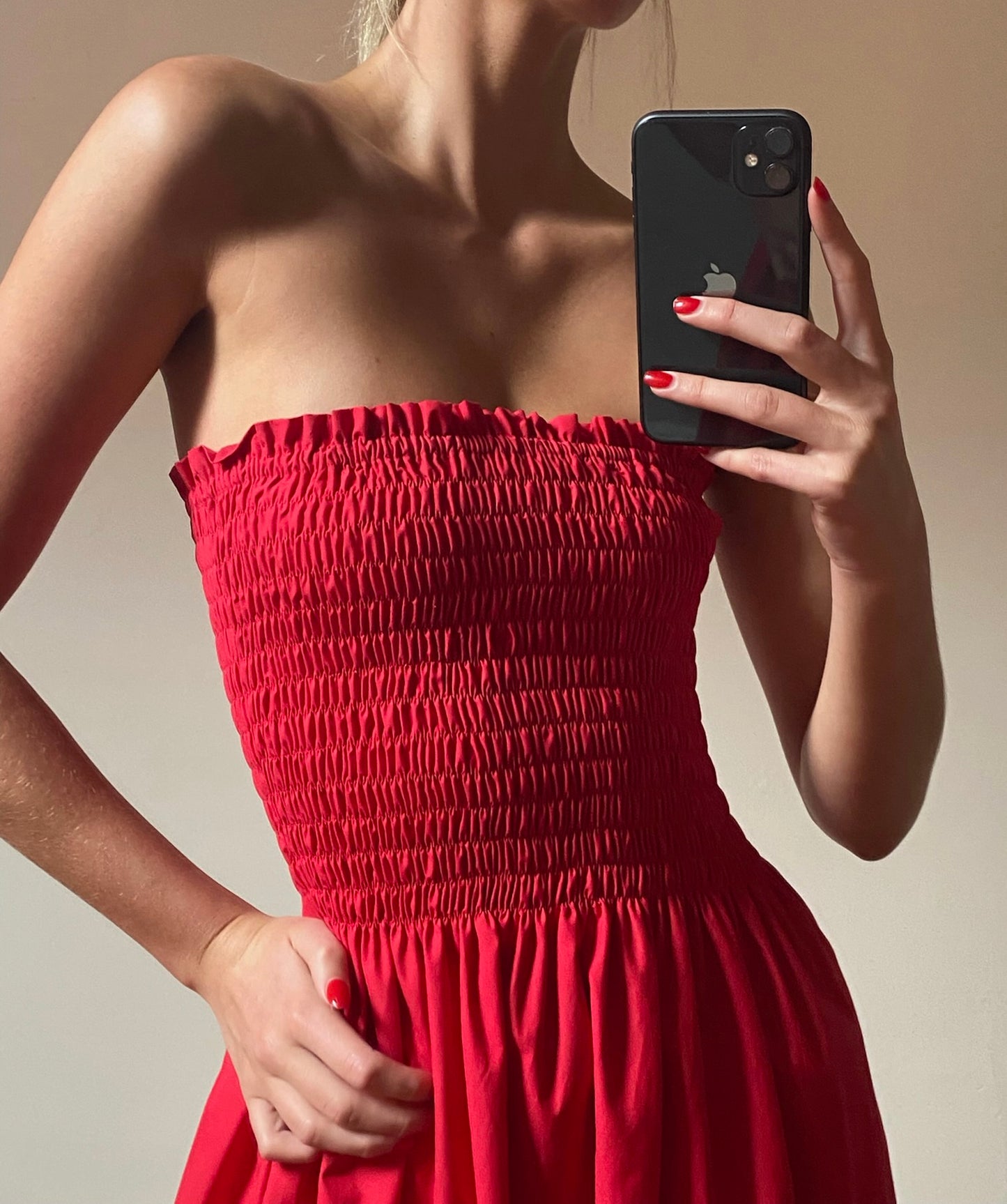 Ava Dress - Red