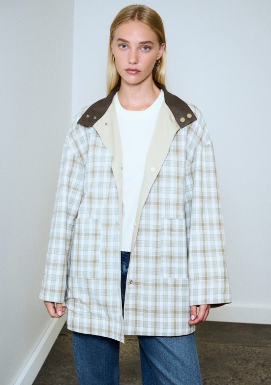 Rylan Reversible Parka - Stone/Khaki