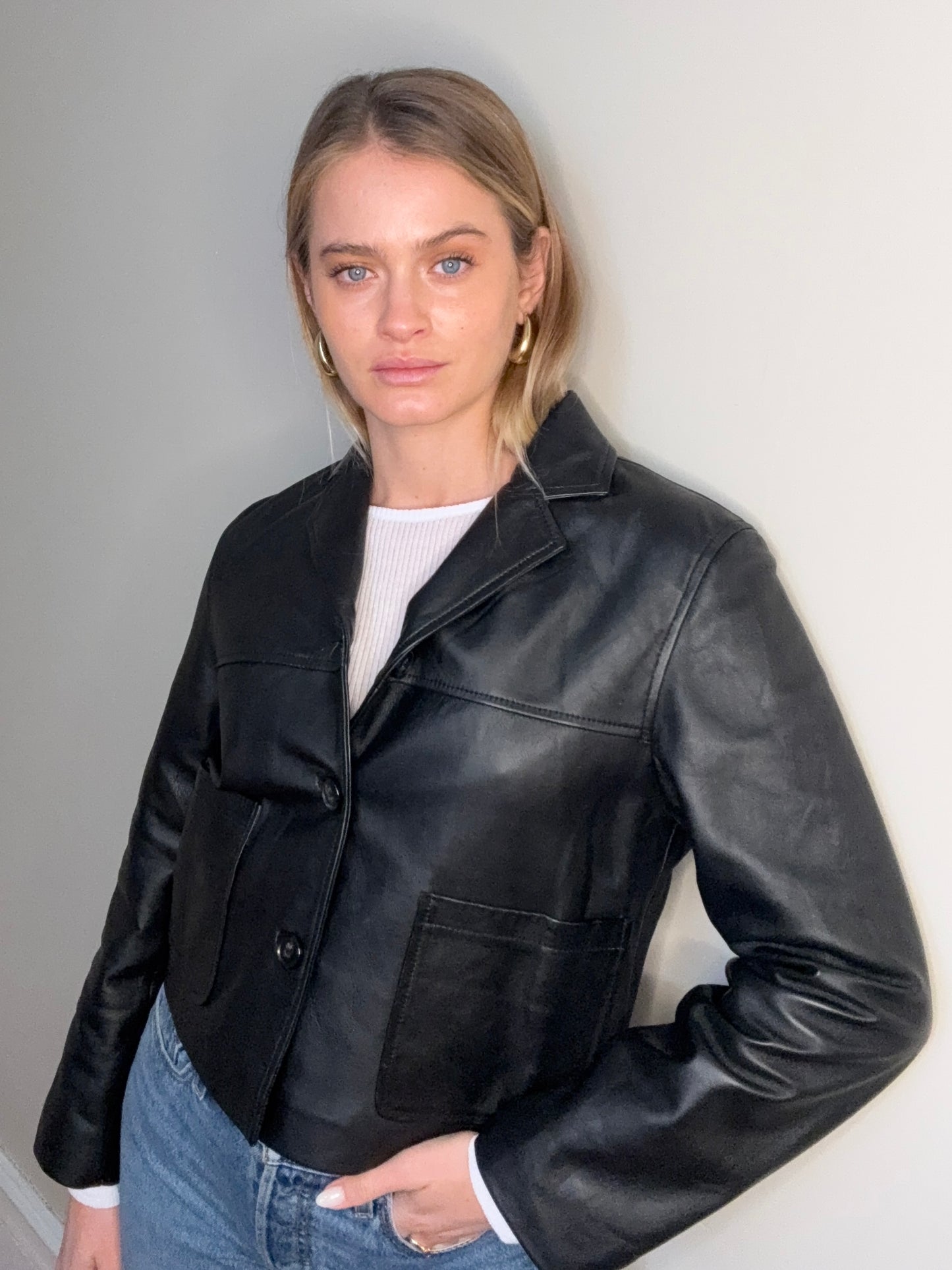 Clara leather Jacket