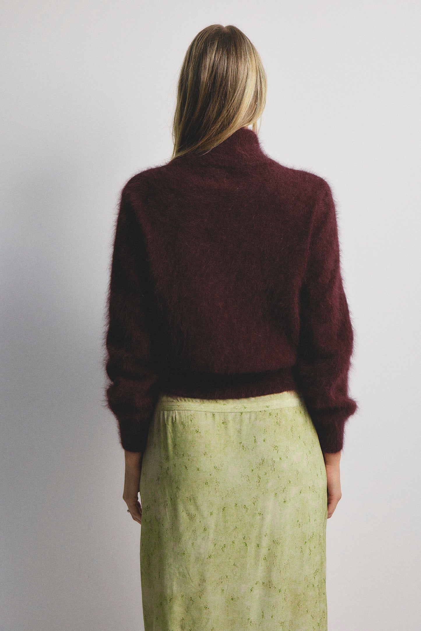 Felix Zip Cardigan - Aubergine