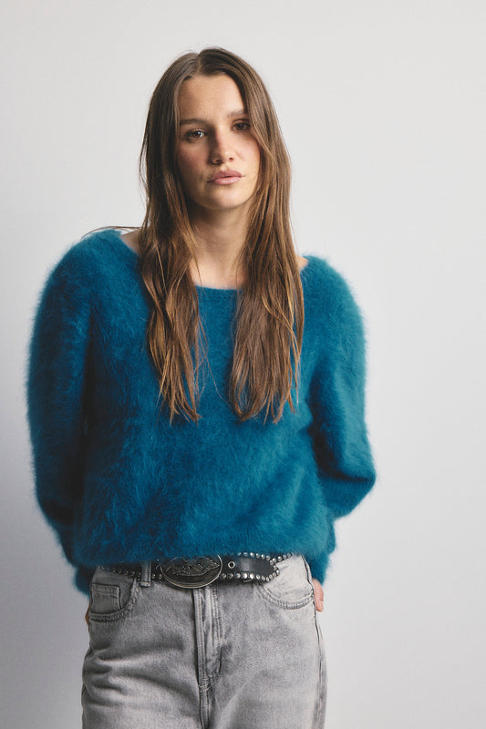 Stella Boat Neck - ocean