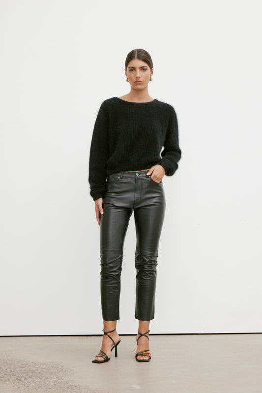 Stella Boat Neck - Black