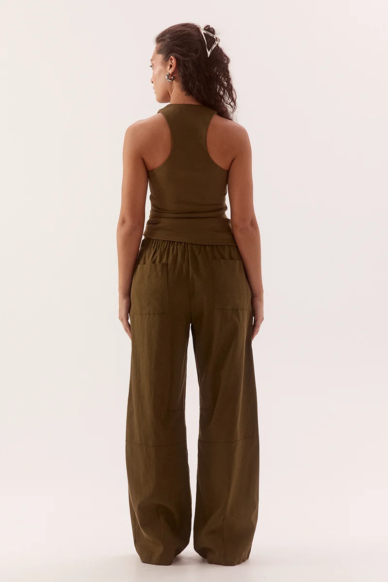 Lora Tank - Deep Khaki