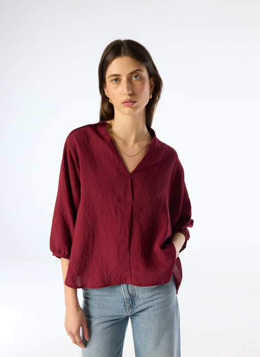 Vera Blouse - Merlot
