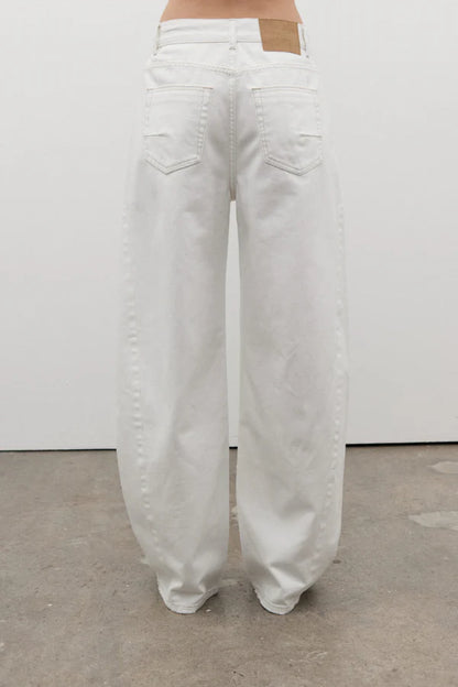 Brooklyn barrel leg - White