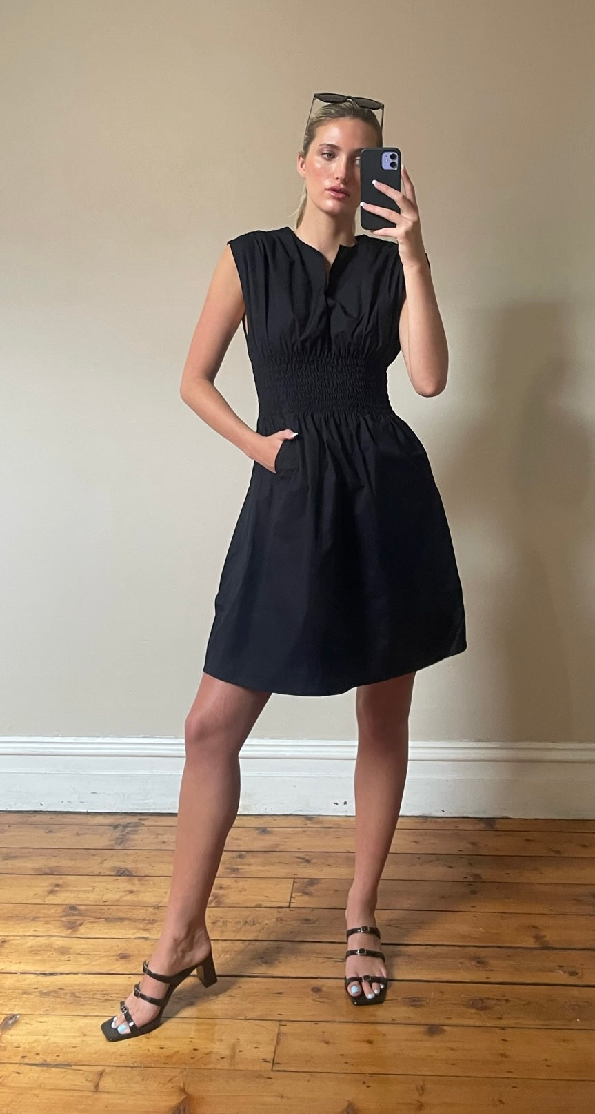 Lois Dress Mini - Black