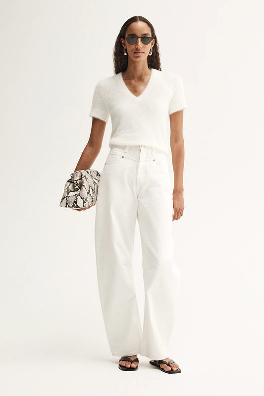 Landon Knit Top White