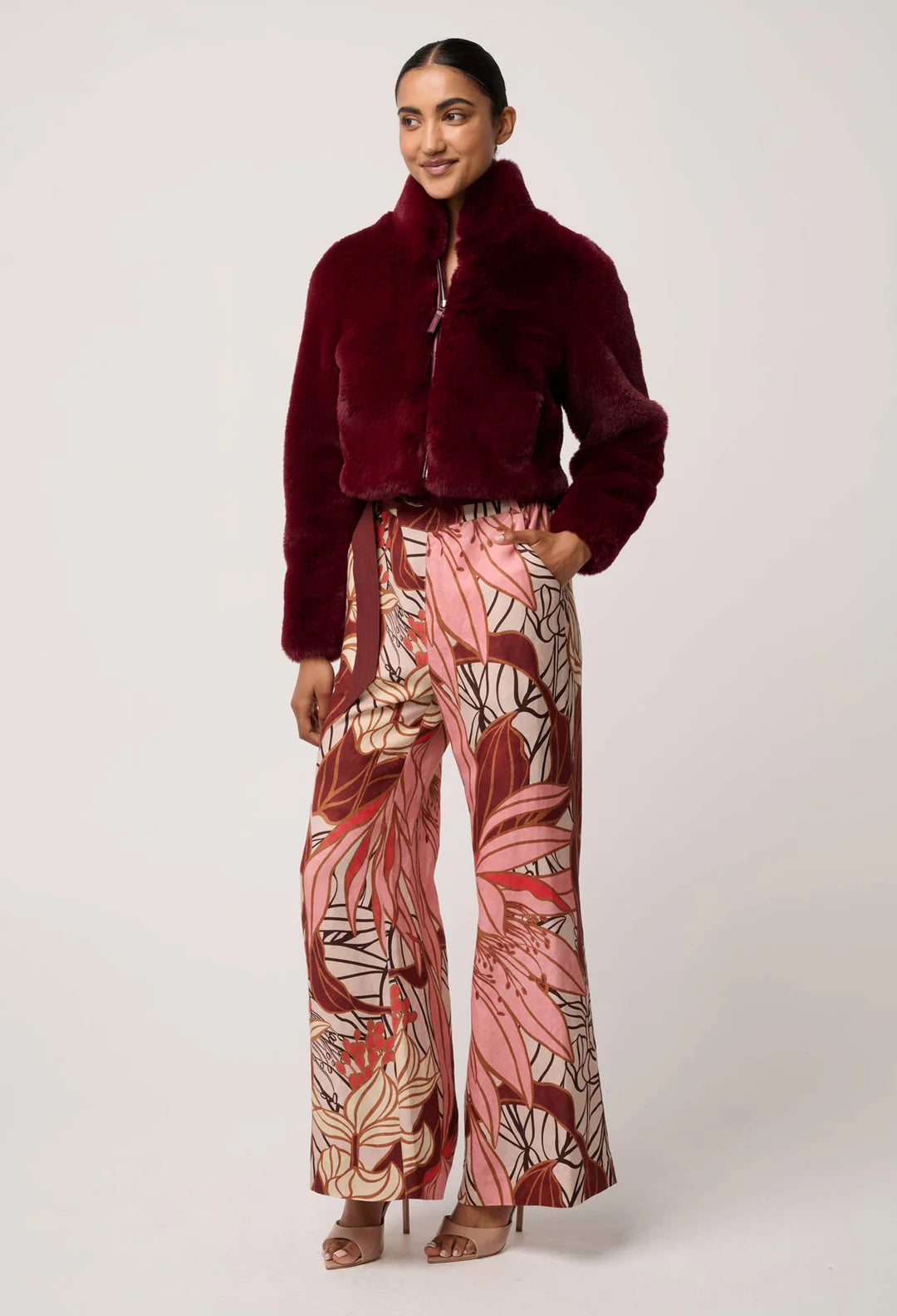 Dawn Faux Fur Cropped Jacket
