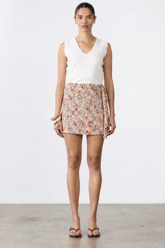 Leila knitted Tank - White