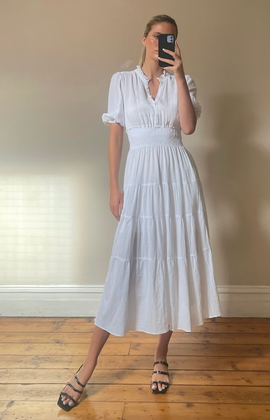 Amber Dress - White
