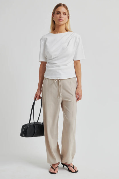 Ulina Drape Tee - white