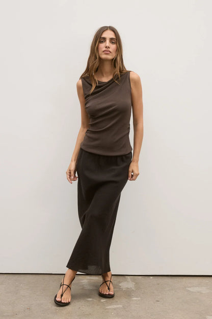 Monet Knit Top - Slate