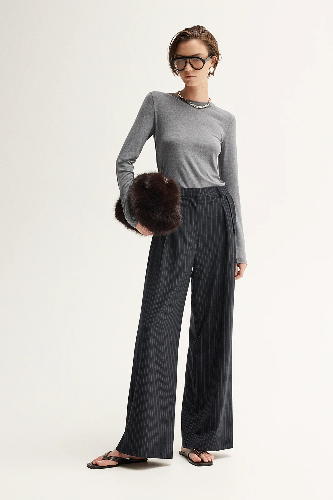 Sierra Top - Charcoal Marle