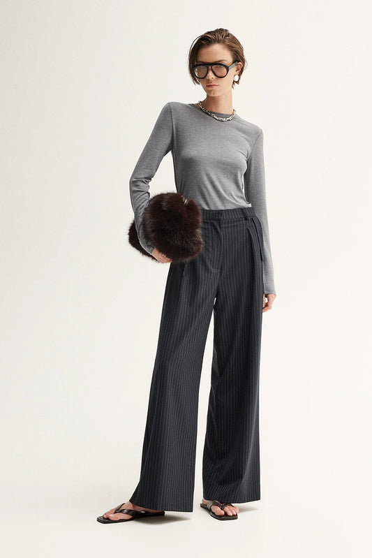 Sierra Top - Charcoal Marle