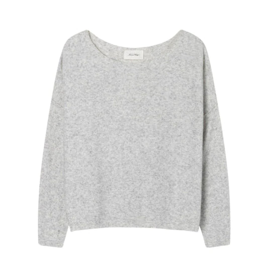 Dam225 Boat Neck Knit - Grey