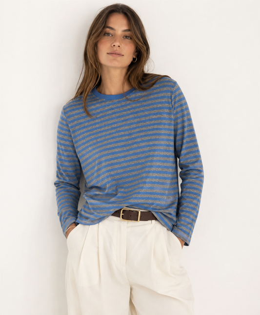Athena Long Sleeve Tee - Stripe