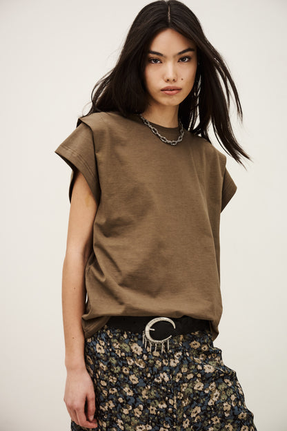 Pio T-shirt - Moka
