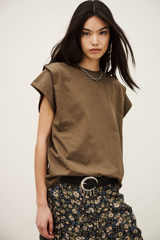 Pio T-shirt - Moka