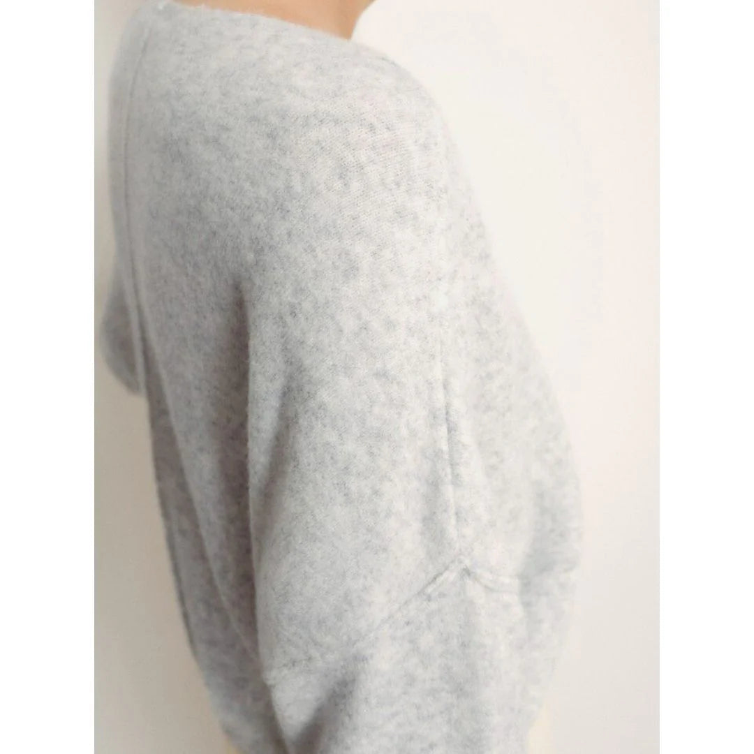 Dam225 Boat Neck Knit - Grey