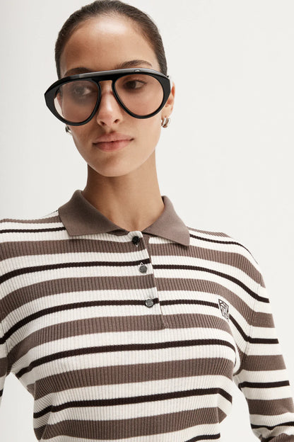 Ana Long Sleeve Polo