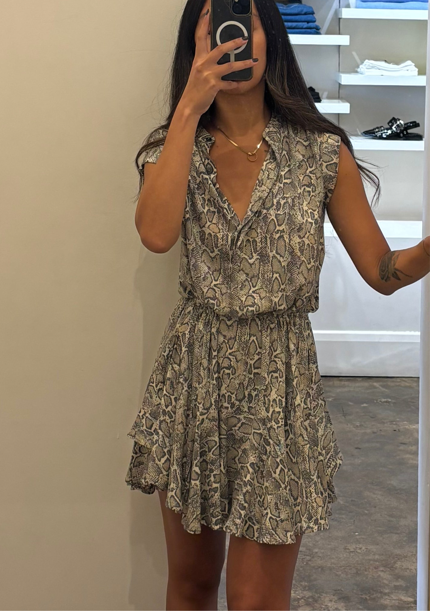 Movida Dress - Snake Motif