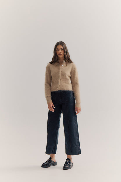 Bella Cashmere Cardigan - Latte