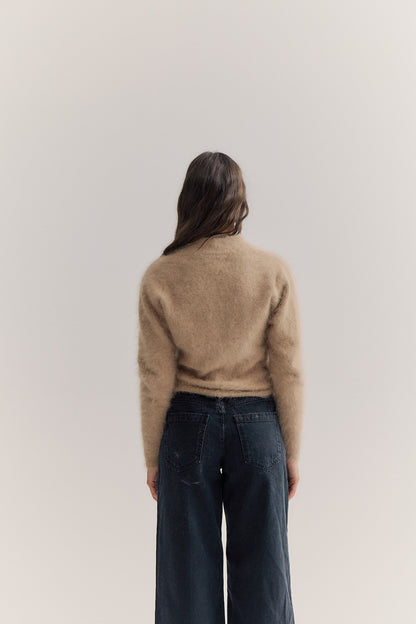 Bella Cashmere Cardigan - Latte