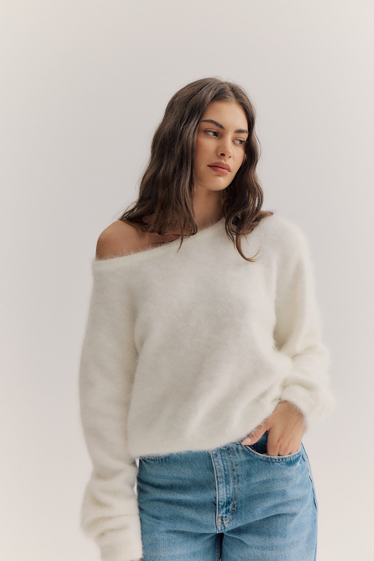 Stella Boat Neck - Snow