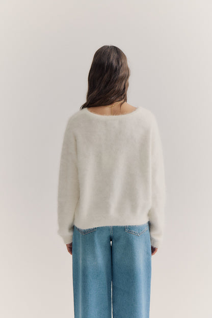 Stella Boat Neck - Snow