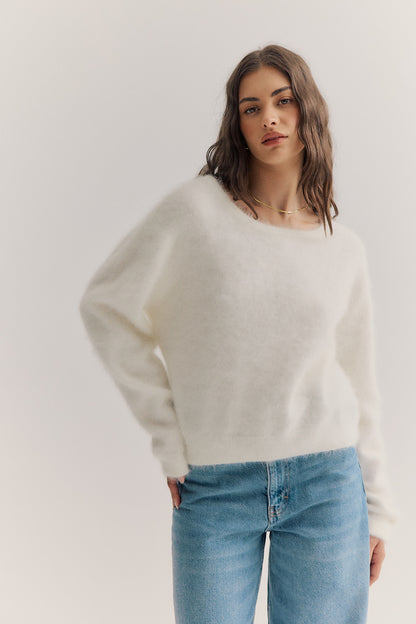 Stella Boat Neck - Snow